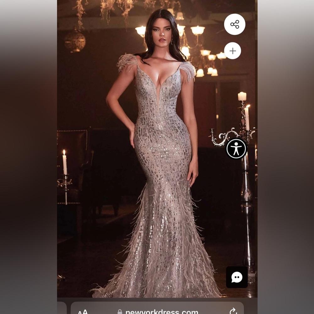 New York Dress: Cinderella Divine Size 8 Silver